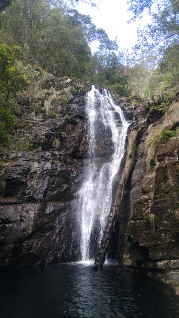 Baden in den Mathinna Falls