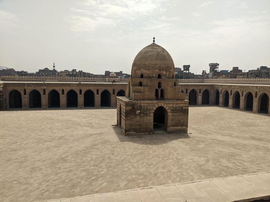 View into the courtyard of the Ibn Tulun Mosque