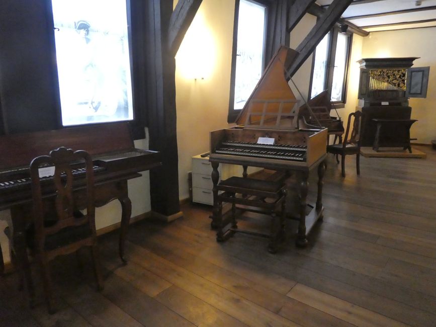 historische Instrumente im Bach Haus Eisenach