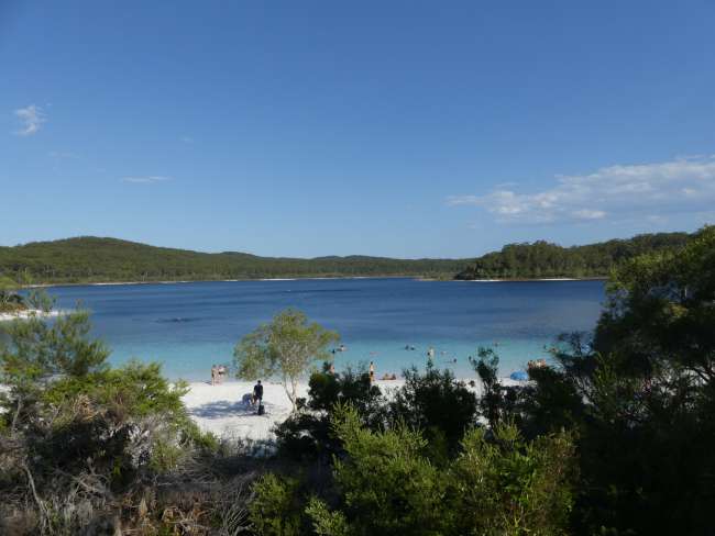 Incredibly clear water of Lake McKenzie