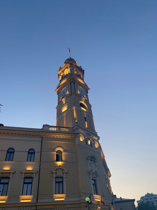 Rathausturm bei Nacht