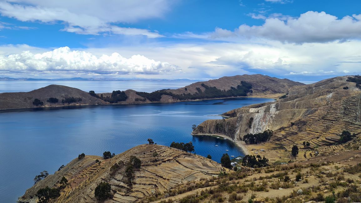 …und die 360°-Aussicht auf den Titicaca-See.