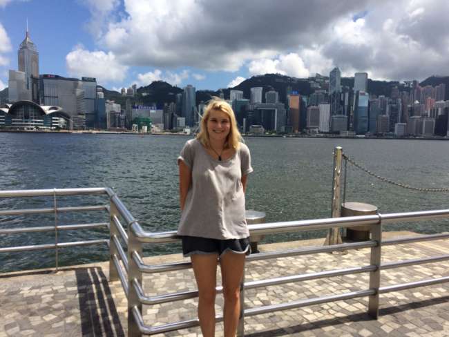 Victoria Harbour mit Blick auf Hong Kong Island