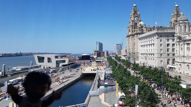 Die Sicht auf das FEIS 2018 vom Museum of Liverpool