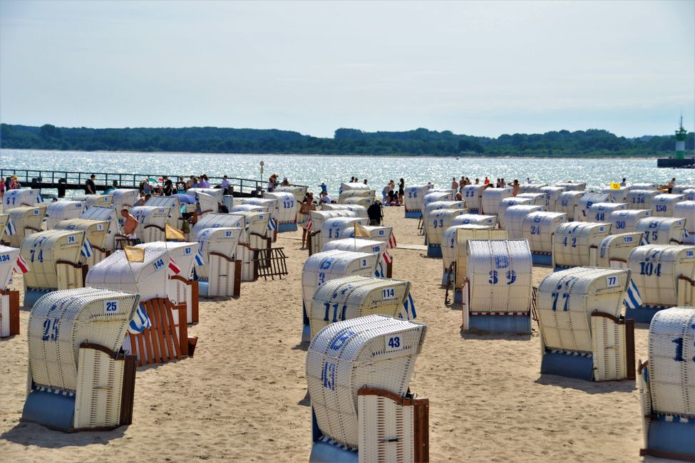 Beach chairs in Travemünde