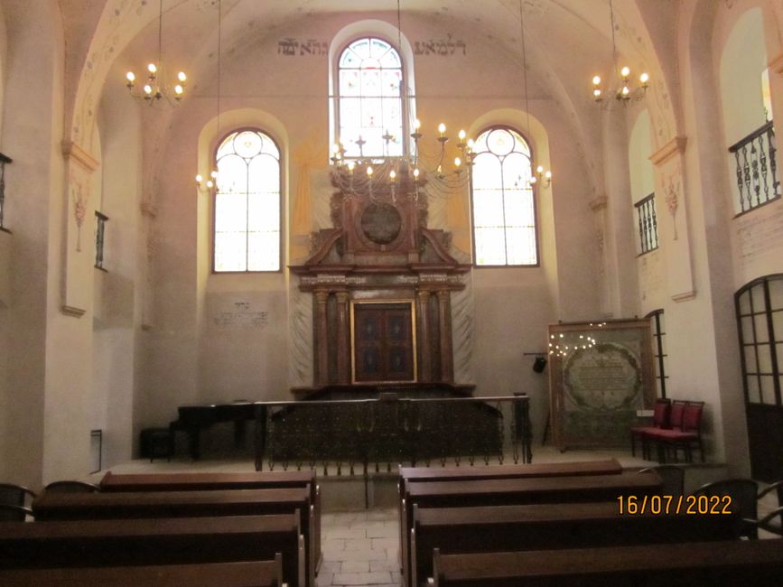 Prayer room of the synagogue