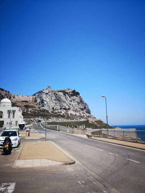 And now the trip is just beginning - Gibraltar ... I got into a fight with a Bobby who didn't know the difference between a motorhome and my camper ... I gave in and didn't take the cable car up the Monkey Mountain