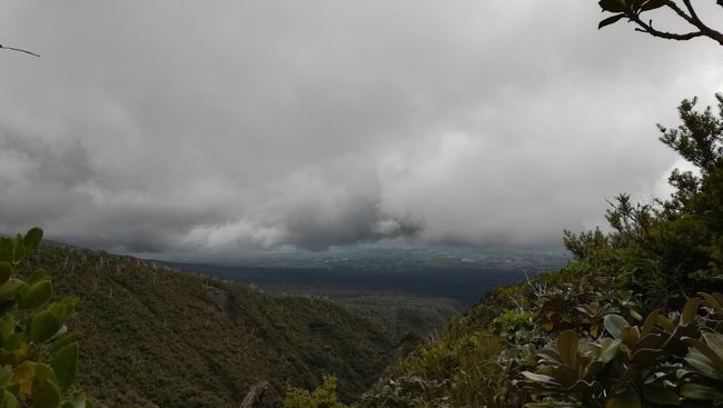 Cloud cover around Mt. Taranaki
