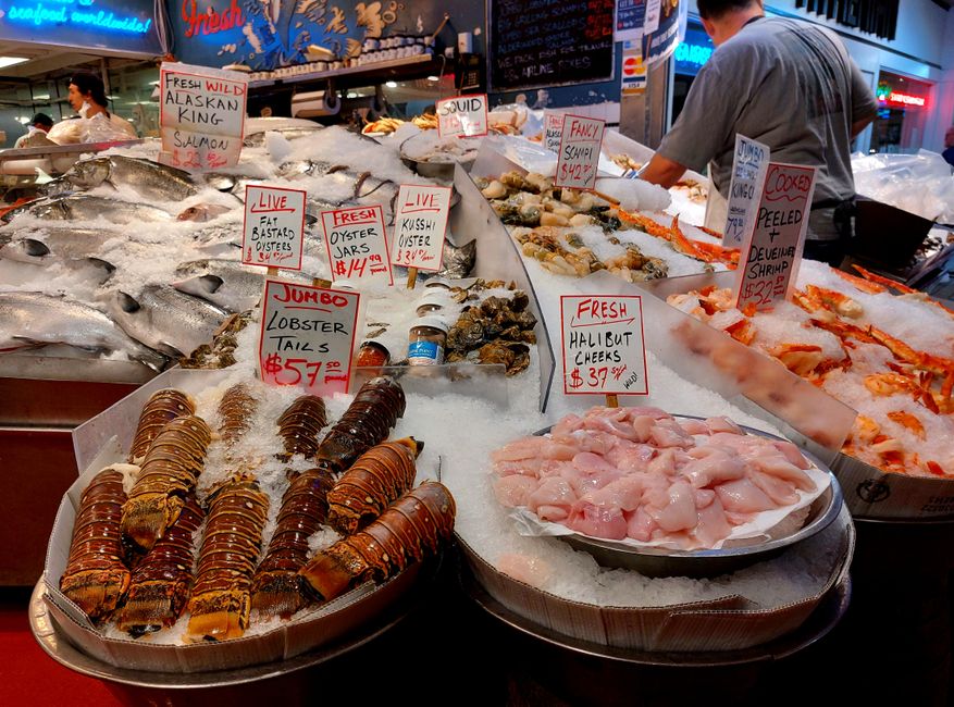 More seafood at the public market