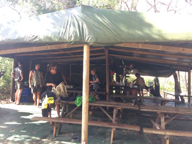 Küche und "Aufenthaltsraum" auf Fraser Island