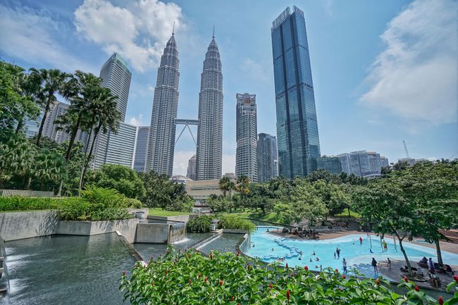 Kuala Lumpurs Innenstadt wird durch die Petronas Twin Towers dominiert