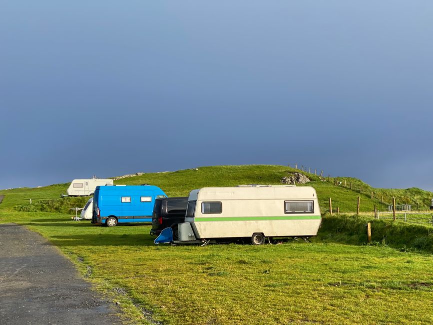 Campingbegeisterte Briten und Iren