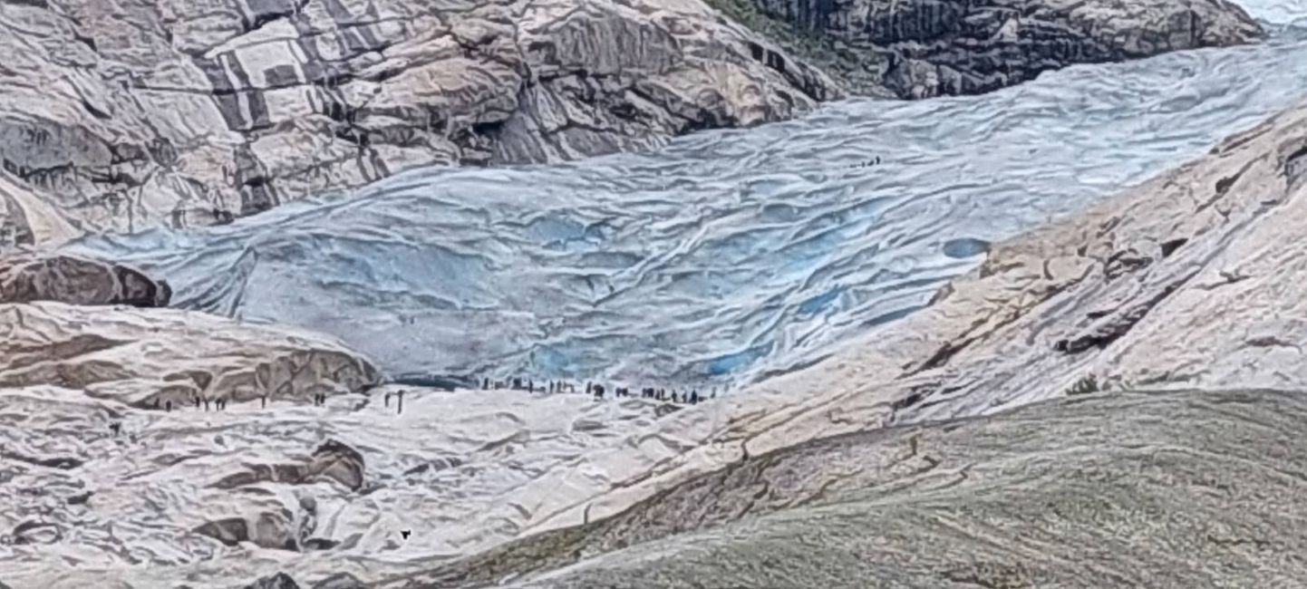 Glaciers with obstacles
