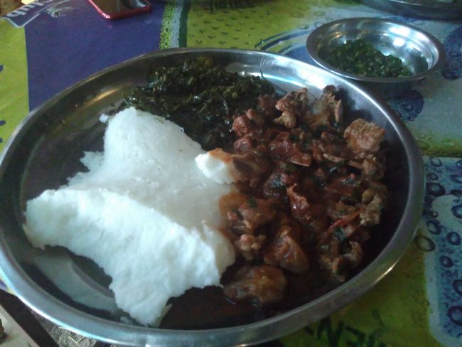 Kenianisch essen: Ziege mit Posho