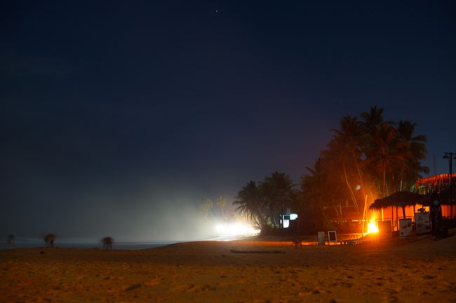 mega Nachtaufnahme am Hikkaduwa Beach
