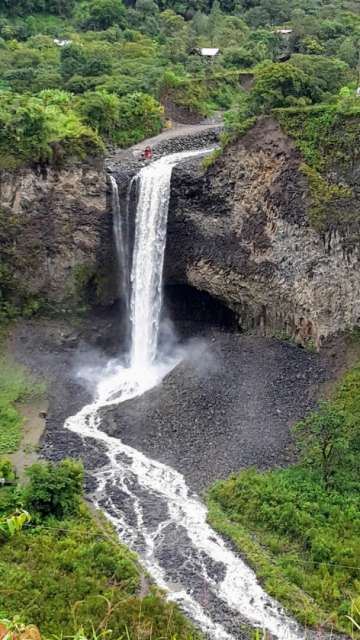 One of countless waterfalls near Baños 
