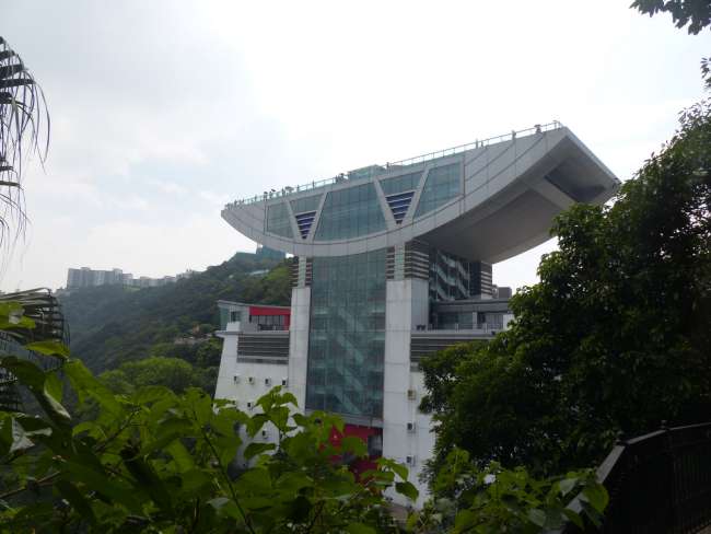 Shopping mall on the Peak with an observation deck