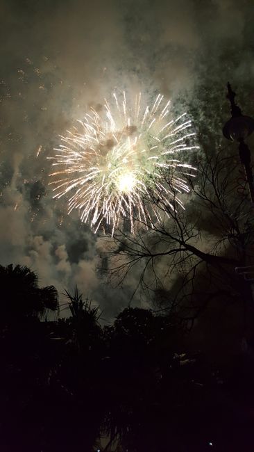 Fireworks for Independence Day in Mérida