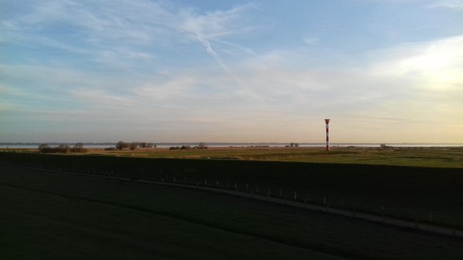 View of the Elbe in the evening...