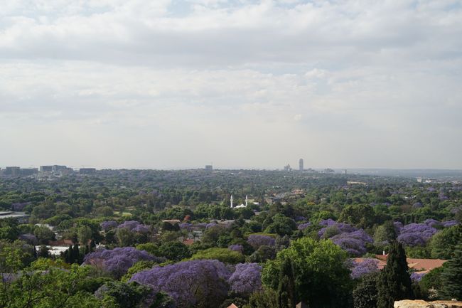 Die Aussicht auf den Norden von Johannesburg.