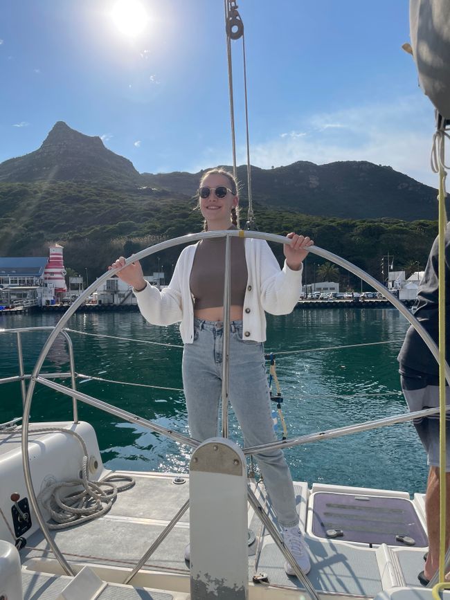 The weather was fantastic and we had the perfect wind conditions. It was my first time on a sailboat and I even got to steer myself. 