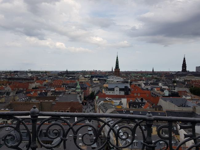 Kopenhagen von oben - mit Sicht nach Schweden 