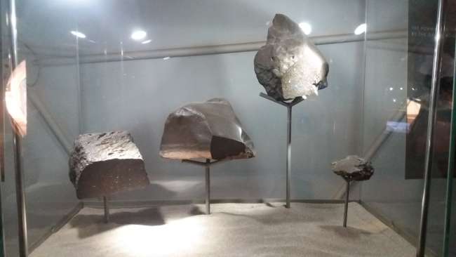 Verschiedene Meteoriten, die in der Atacama Wüste gefunden wurden