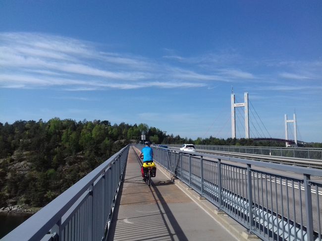 Nordic cycle path in Sweden