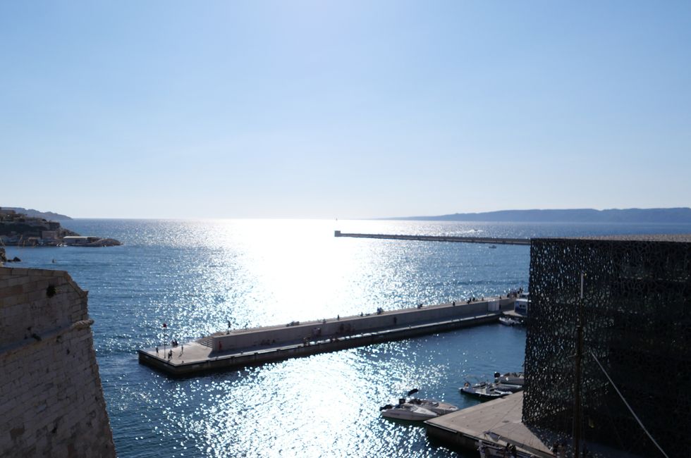 View from MuCEM to the sea