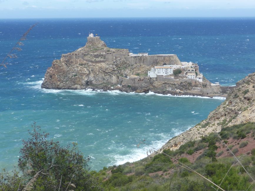 Bades mit der Festung Vélez de la Gomera