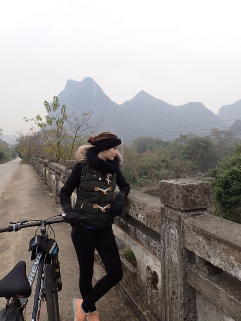 Bicycle tour in Guilin.