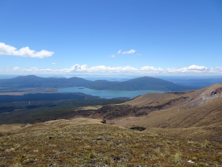 Aussicht auf den Lake Rotoaira und den Lake Taupo 