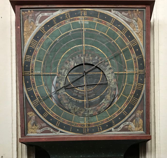 Astronomical clock in St. Nikolai