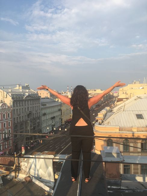 On the rooftops of St. Petersburg