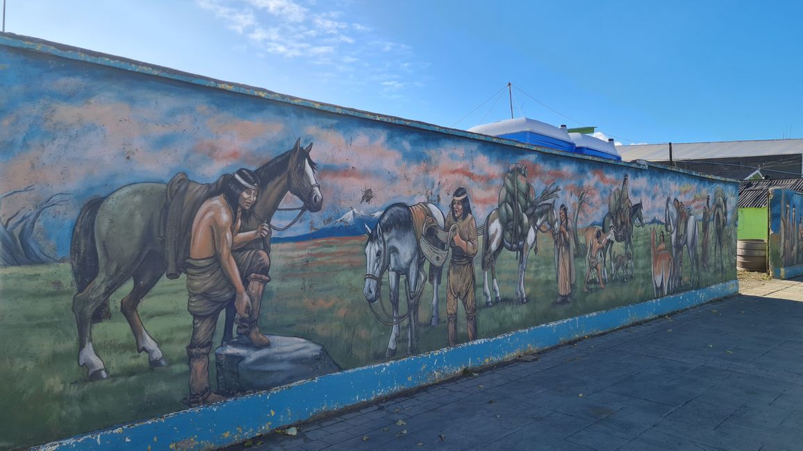 Wandmalereien in Puerto Natales