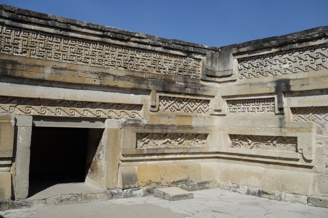 Temple ruins in Mitla