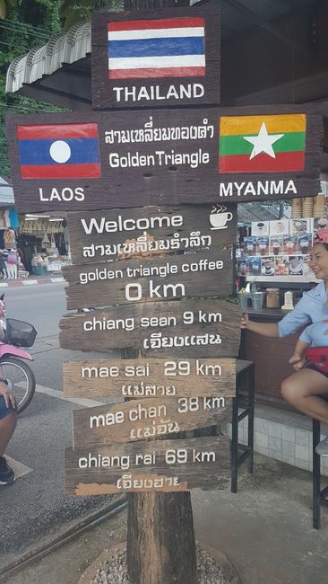 Eine ziemlich weite Tour mit dem Roller bis zur nördlichen Grenze Thailands.