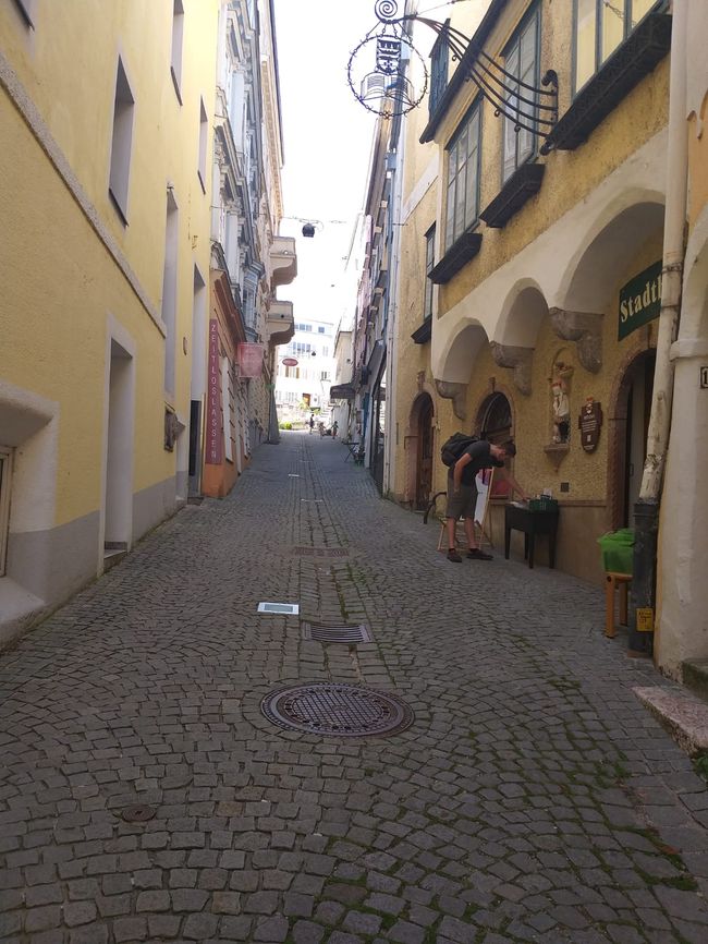 Gmunden's winding alley