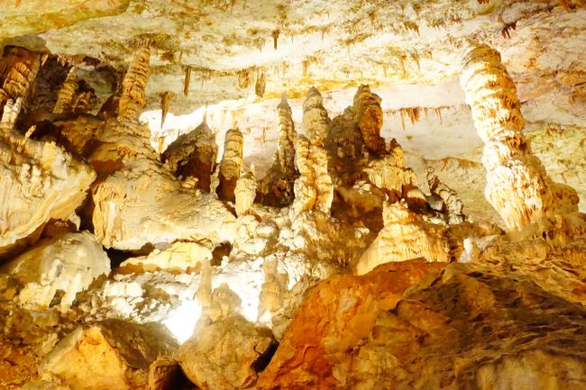 In the caves of Postojna