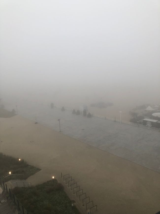 Still sea fog in the morning