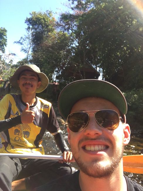 Kayak tour with my buddy Dei