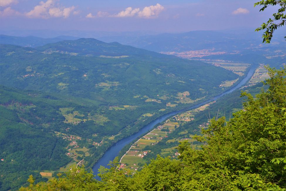 Aussicht über den Drina Fluss 