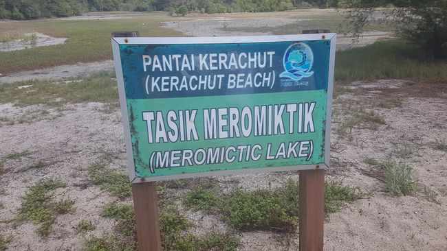 Der Tasik Meromictic Lake.