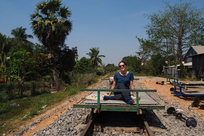 Me on the Bamboo Train