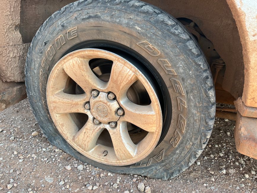 flat tyre :(