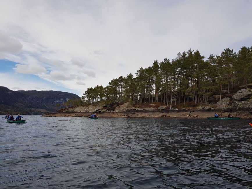 Canoeing in Byglandsfjord