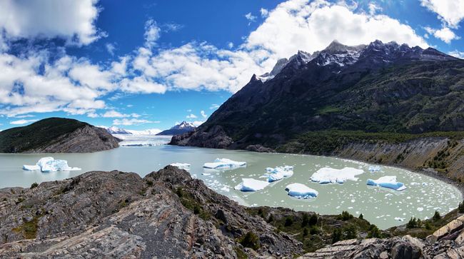 Bis zum Ufer reichte der Gletscher noch 1975