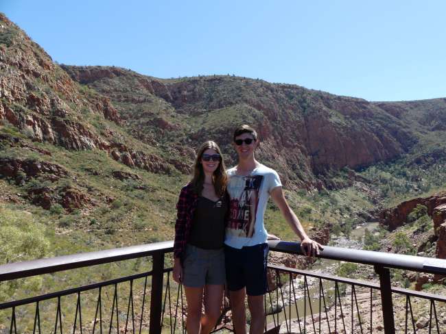 Us at the Ghost Gum Walk lookout