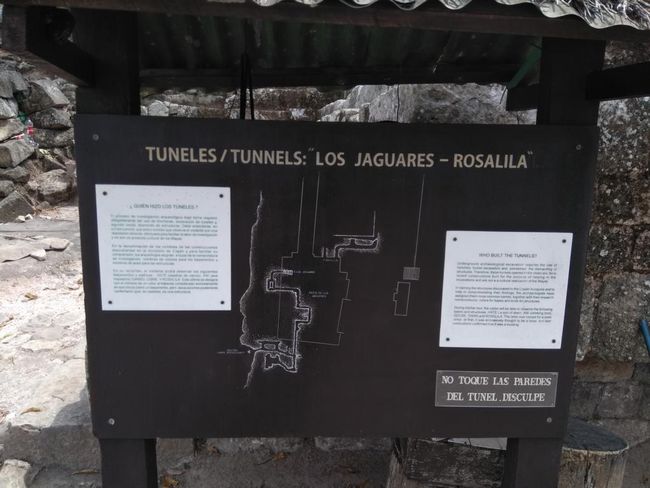 Karte der archäologischen Tunnel