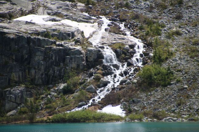 Der Zulauf vom Gletscher zum See 